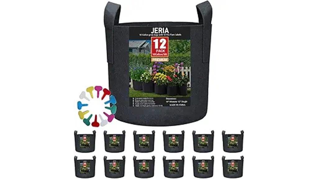 12 pack 10 gallon grow bags