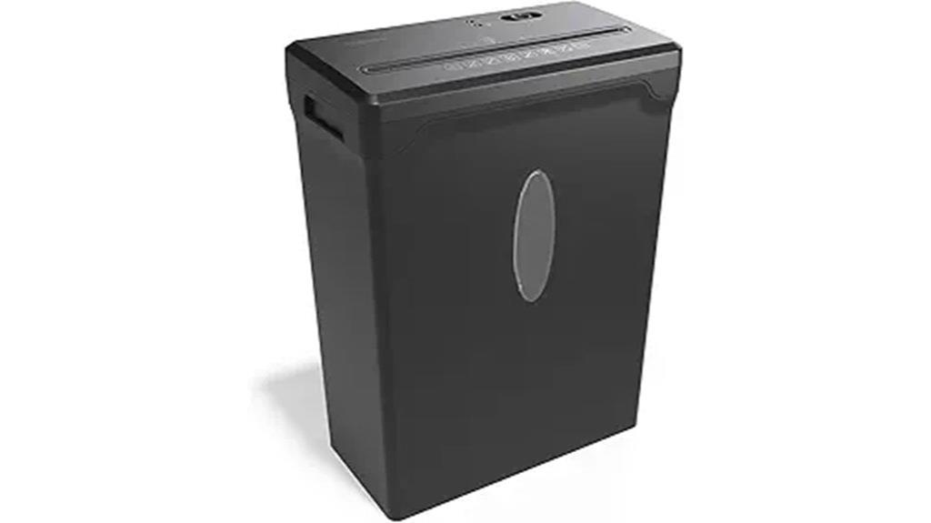 8 sheet cross cut shredder