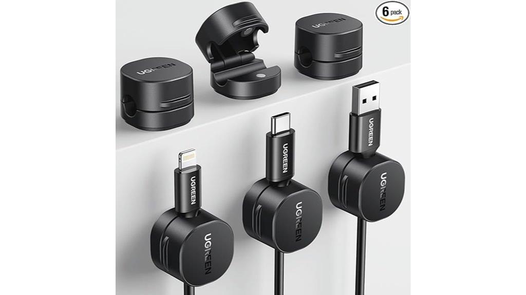 adhesive cable management clips