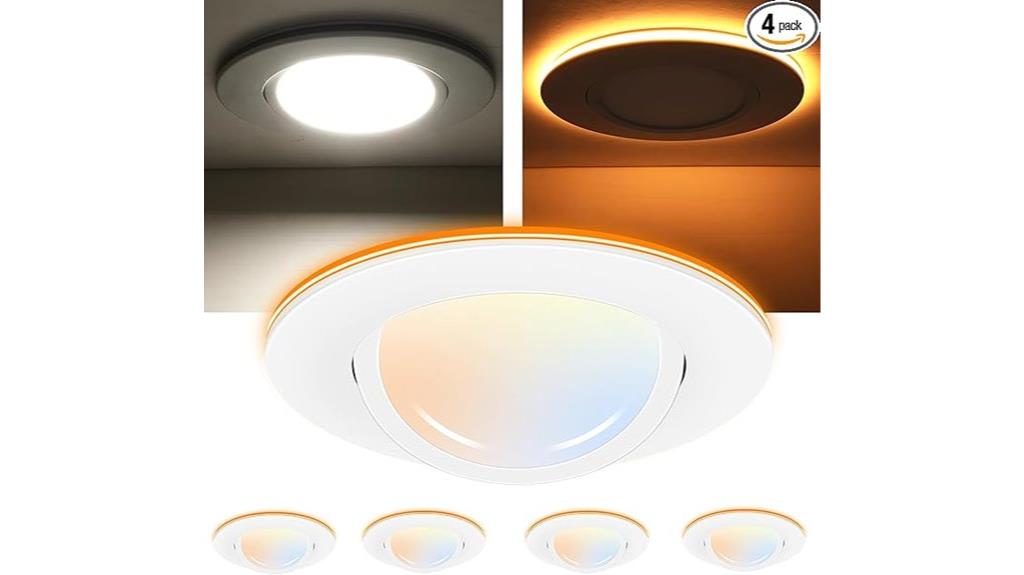 adjustable 6 inch led recessed