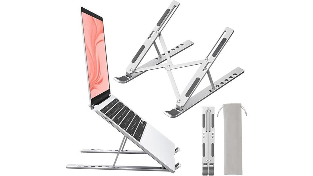 adjustable aluminum laptop riser