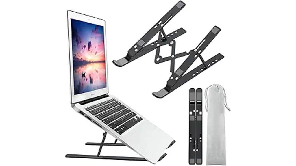 adjustable foldable aluminum stand