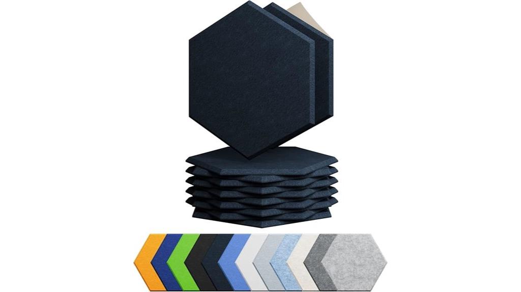 blue self adhesive acoustic panels