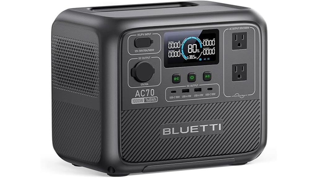 bluetti ac70 lithium backup