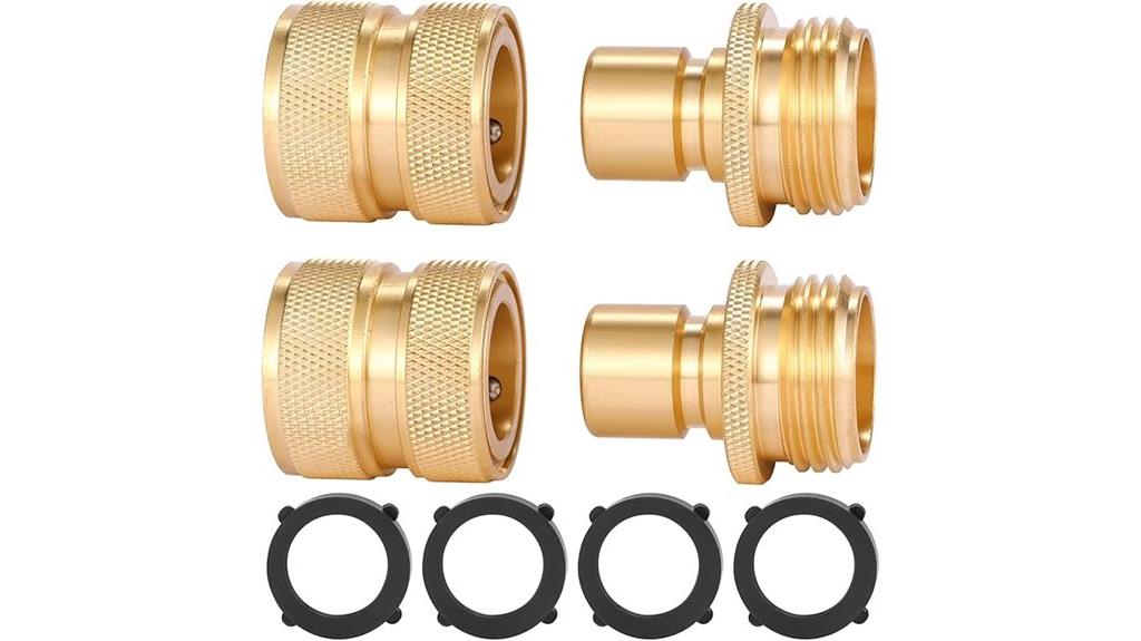 brass garden hose connector