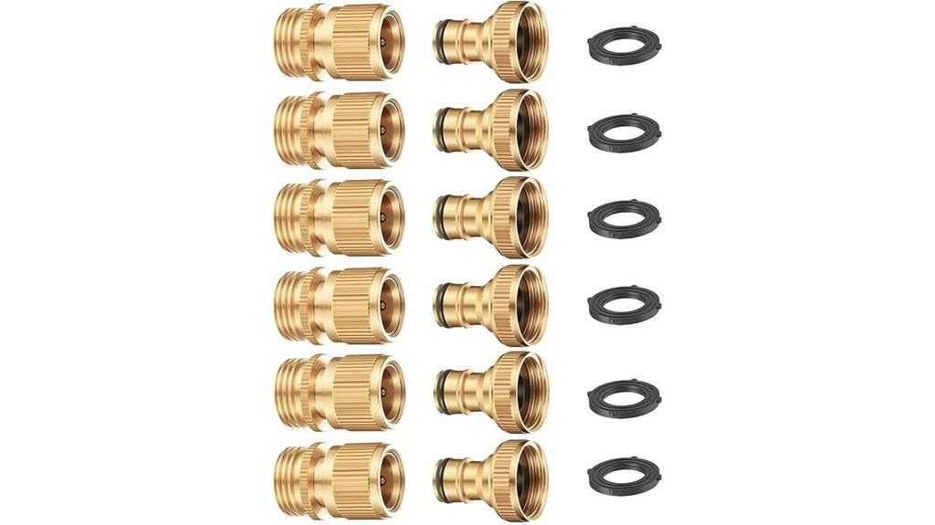 brass garden hose connectors