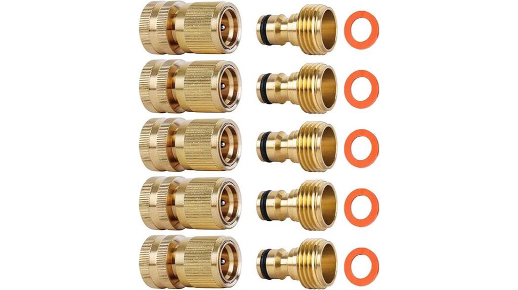 brass garden hose connectors