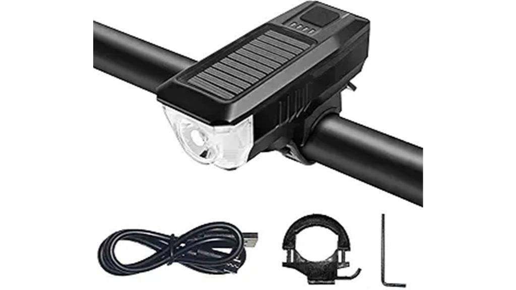 bright usb solar bike light