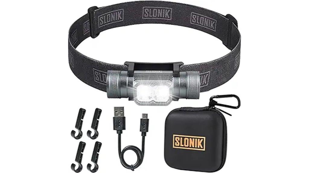 bright waterproof rechargeable headlamp