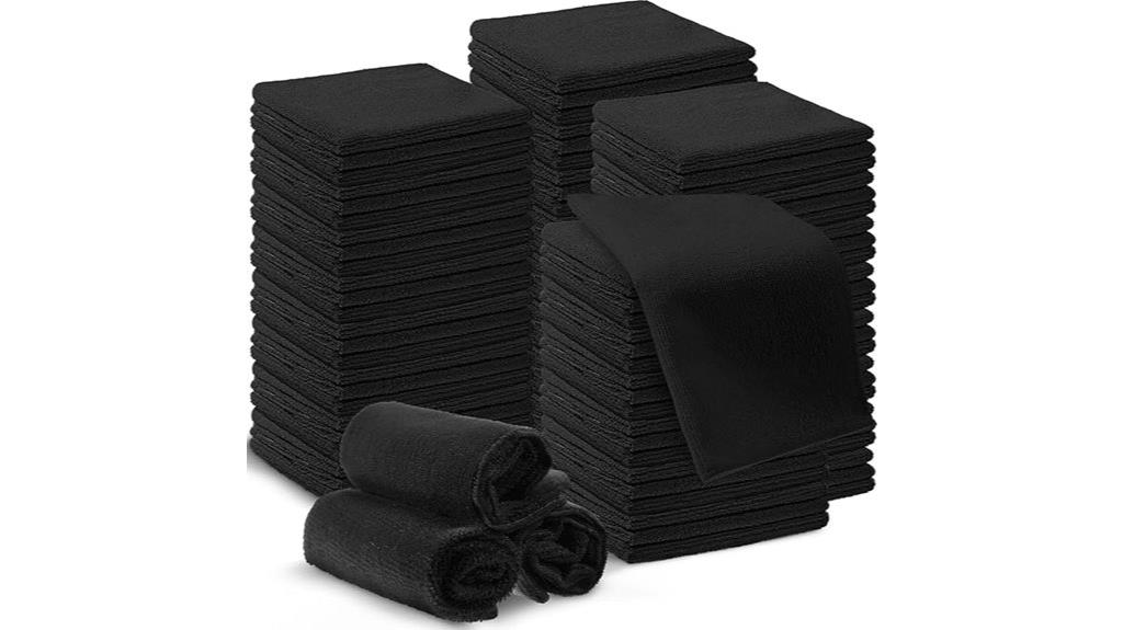 bulk black microfiber towels