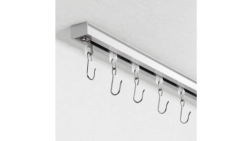 ceiling mounted curtain track