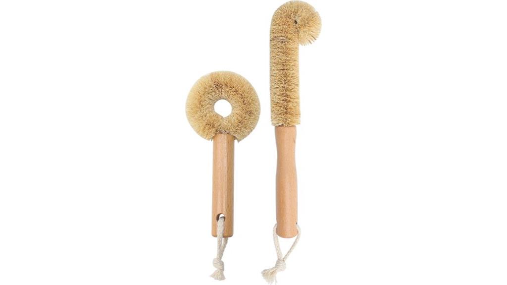 coconut fiber cleaning brushes