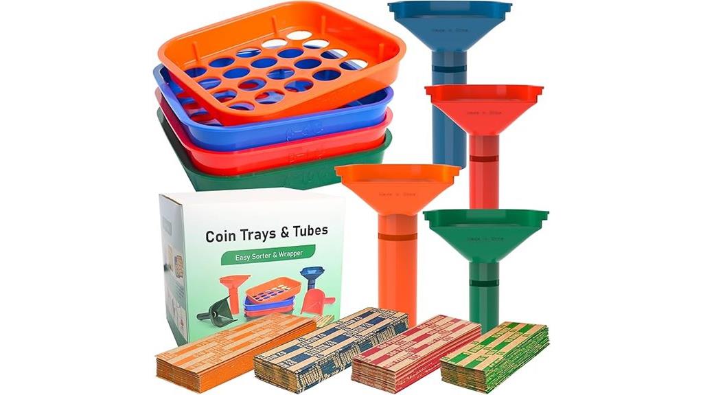 coin sorting and wrapping kit