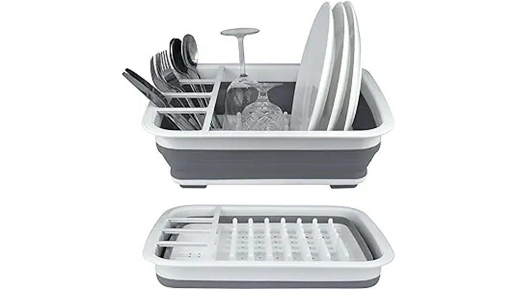 collapsible dish drying rack