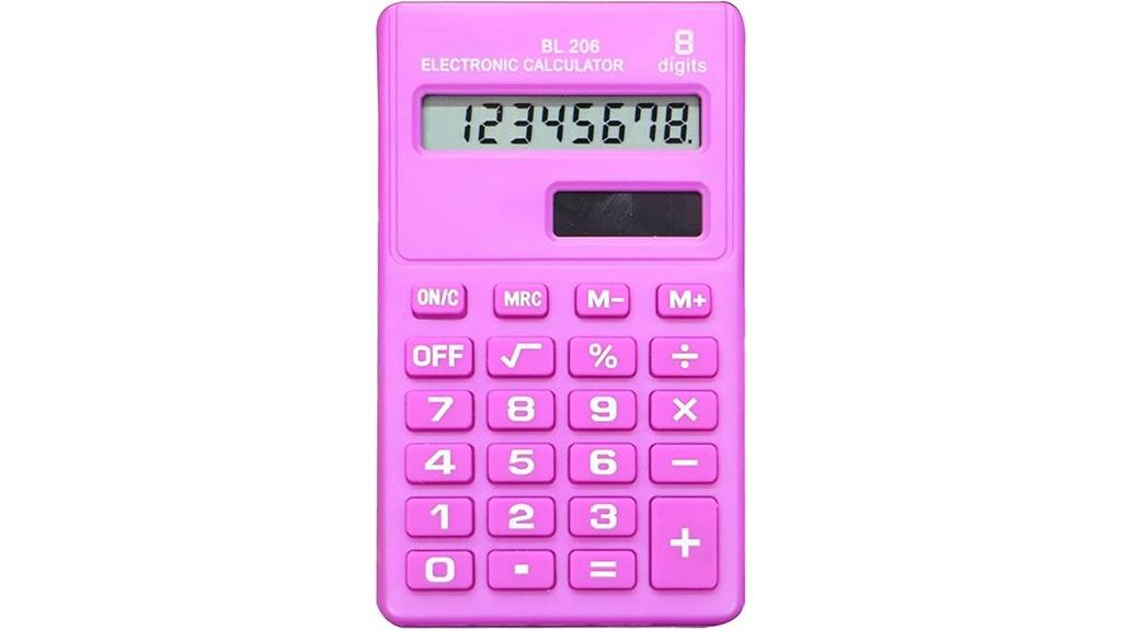 colorful compact calculator
