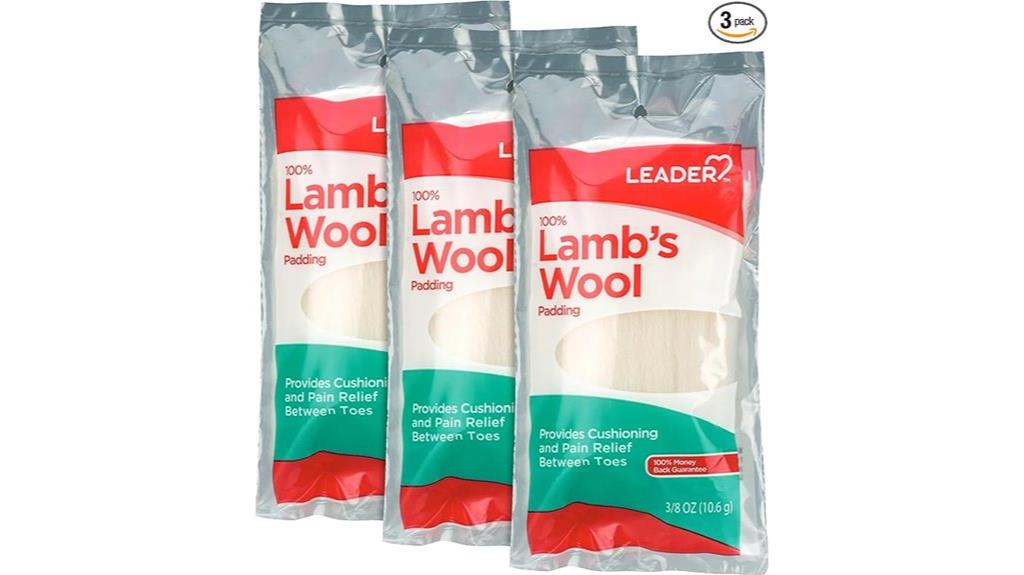 comfortable wool toe cushions