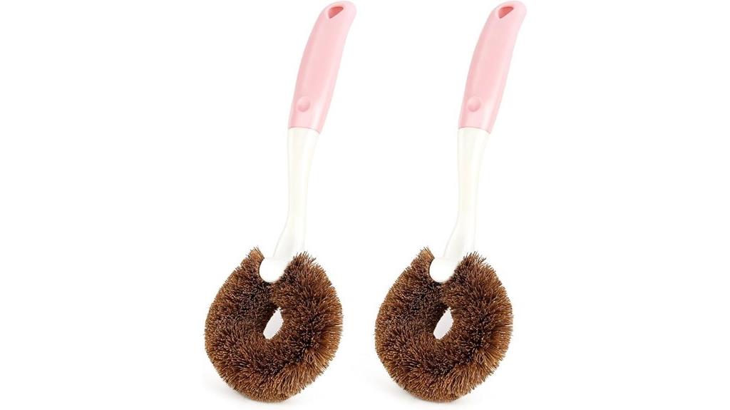 double pack kitchen scrub brushes