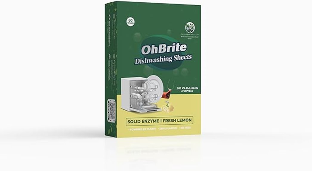 eco friendly lemon detergent sheets