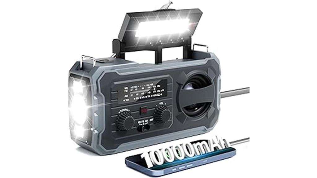 emergency radio with flashlight