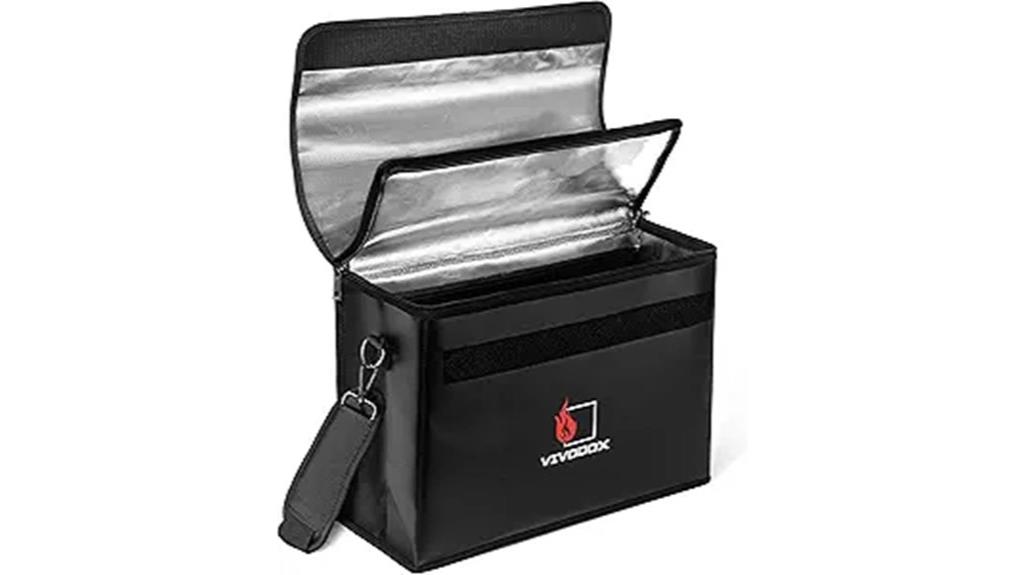 fireproof waterproof document bag