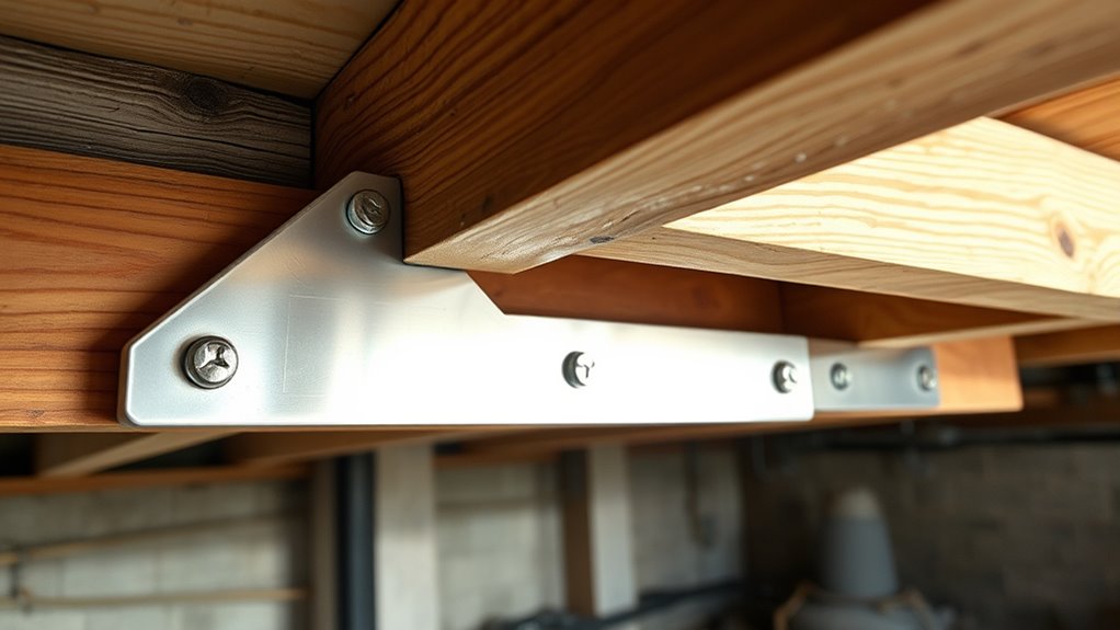 floor joist reinforcement brackets