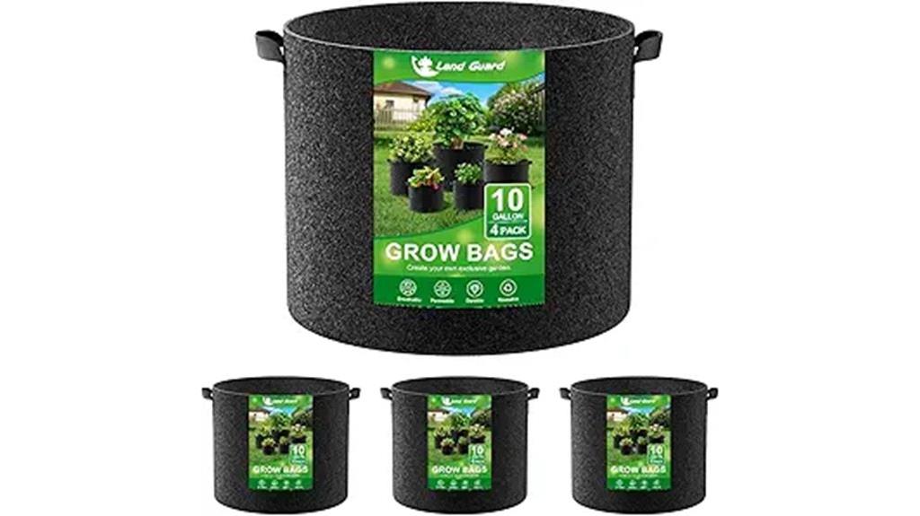four grow bags
