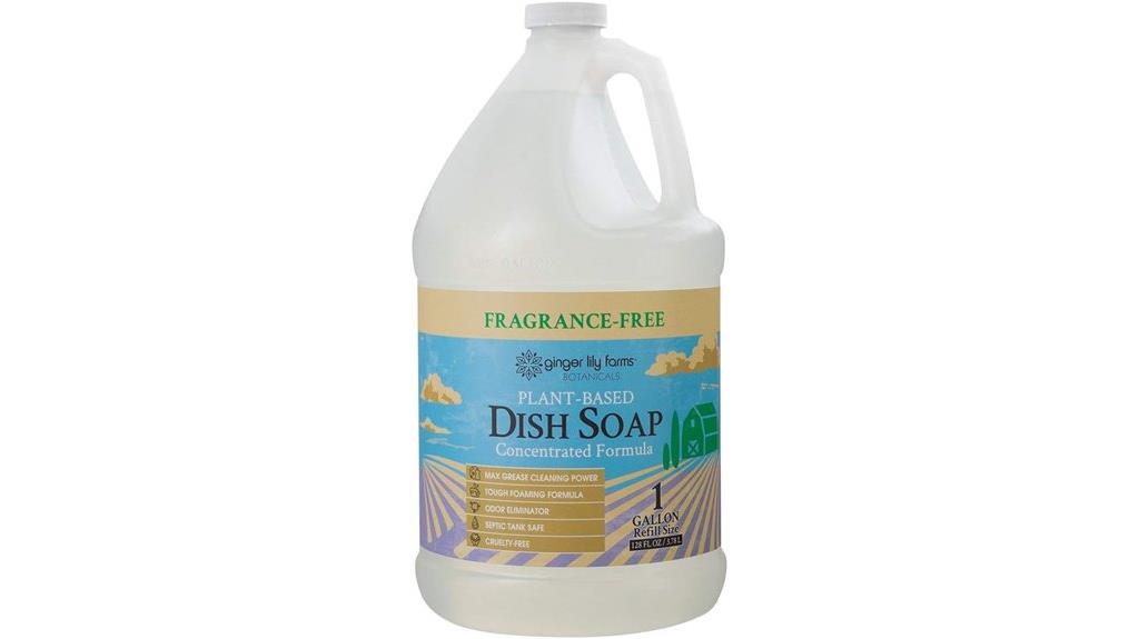 ginger lily dish soap