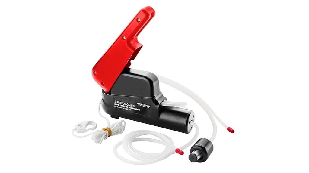 hand powered water desalinator