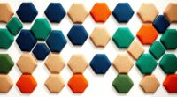 hexagon fabric acoustic panels
