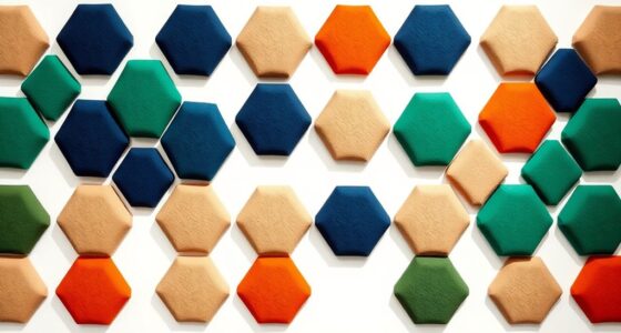 hexagon fabric acoustic panels