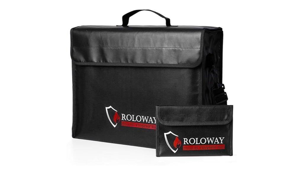 large fireproof document bag