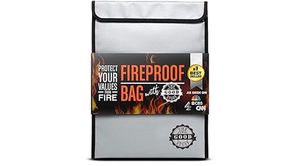 legal size fireproof bag