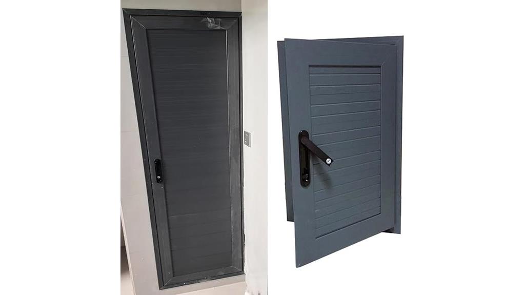 louvered metal access panel