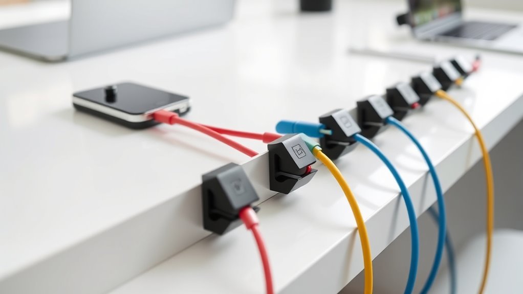 magnetic cable organizer clips