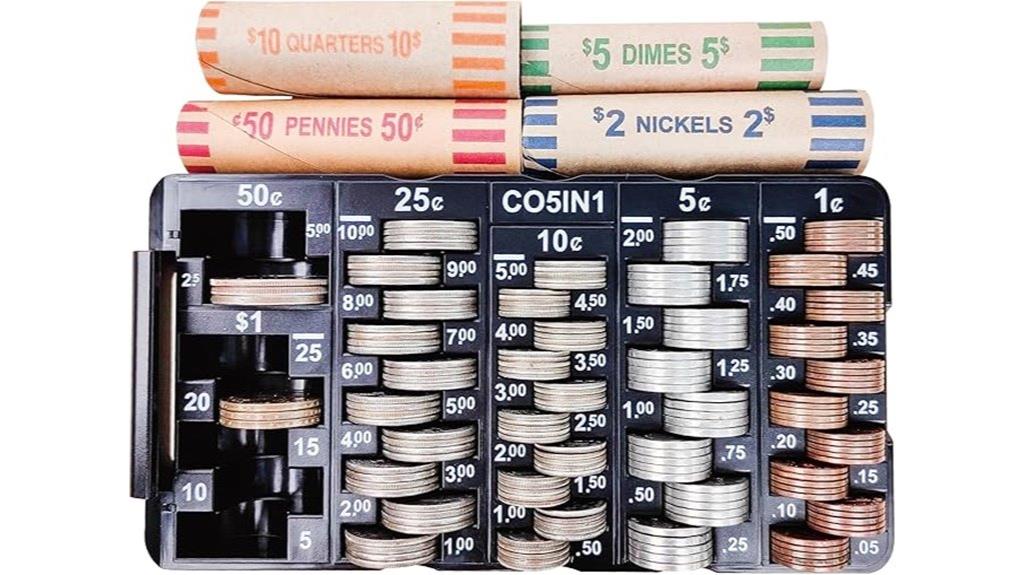 mini coin tray set