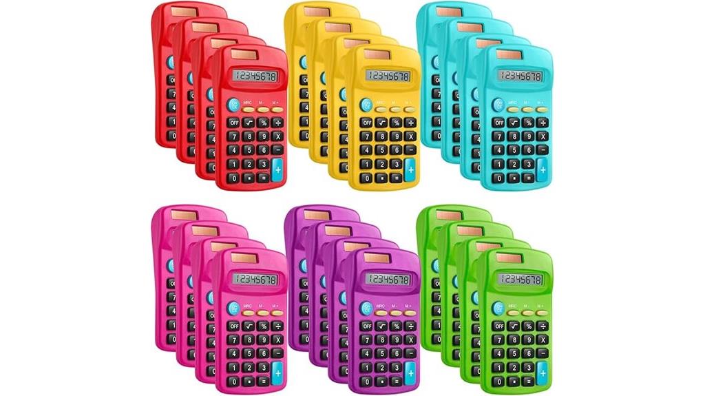 mini pocket calculators pack