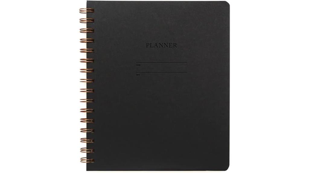 minimalist undated planner
