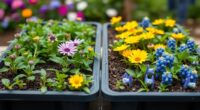 native wildflower plug trays