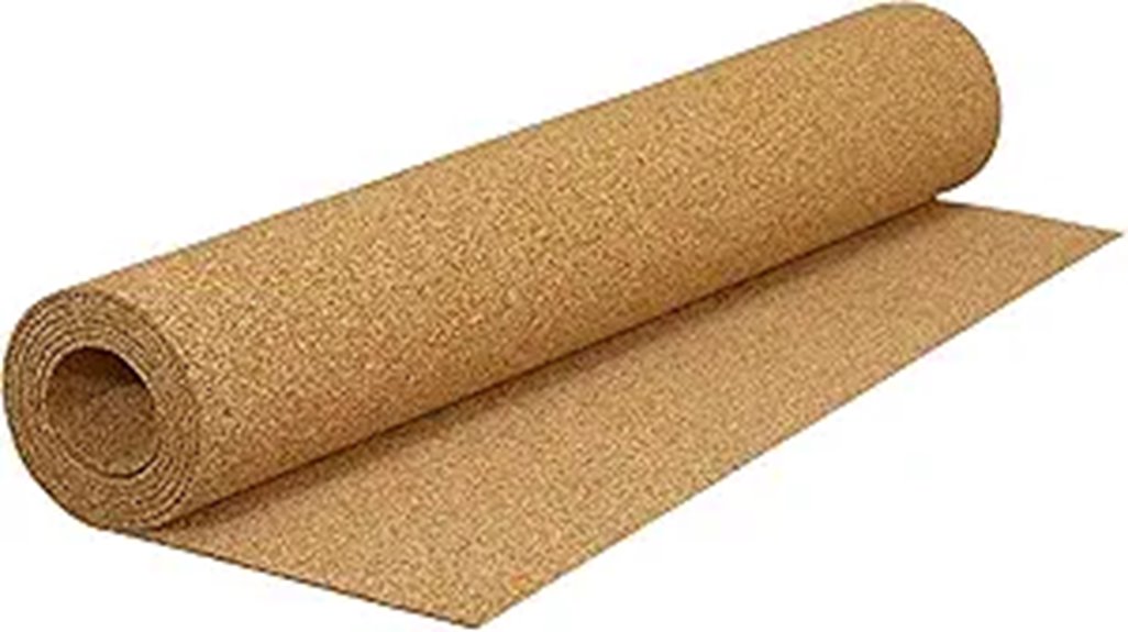 natural cork underlayment roll