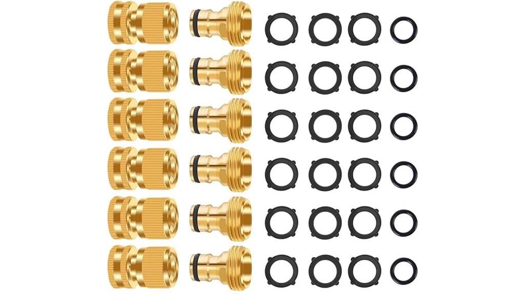 no leak brass hose connectors