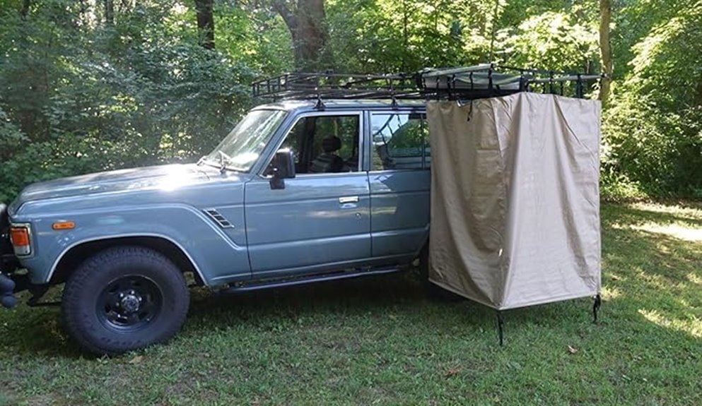 outdoor privacy shower tent