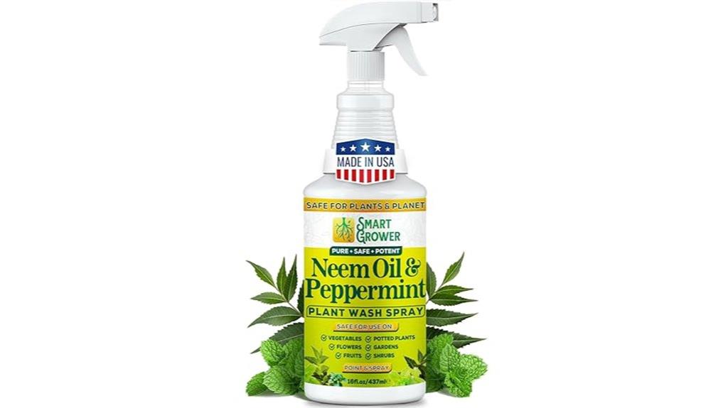 peppermint infused neem plant spray