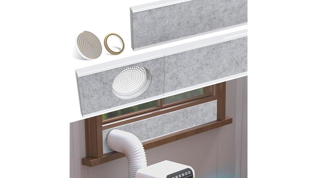 portable ac window seal