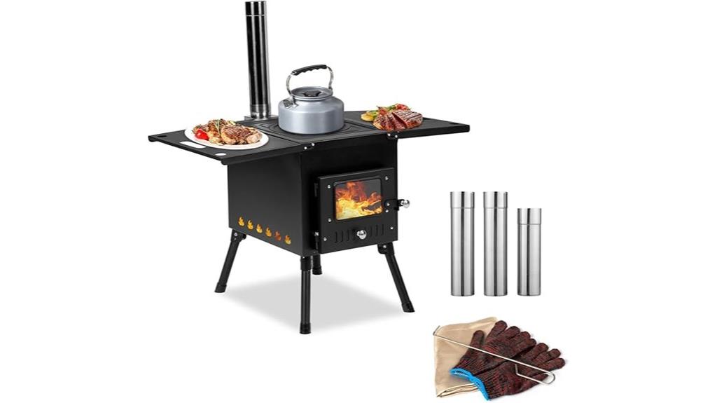 portable camping tent stove