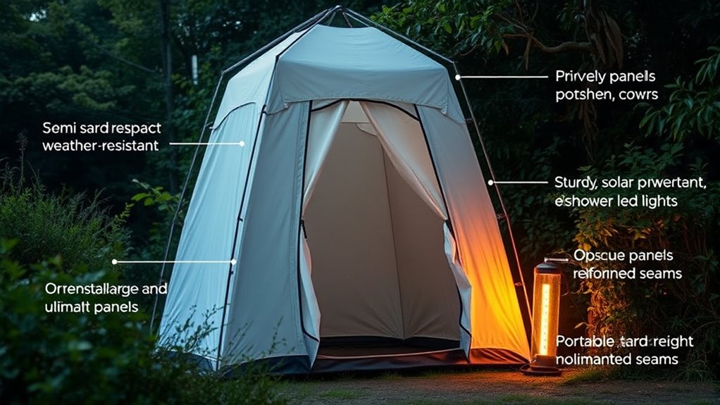 privacy space durability ventilation