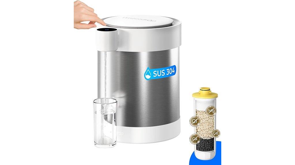 rechargeable non gravity water filter