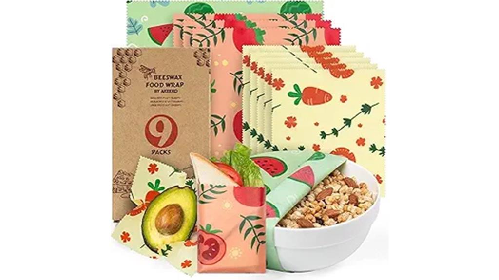 reusable beeswax food wraps