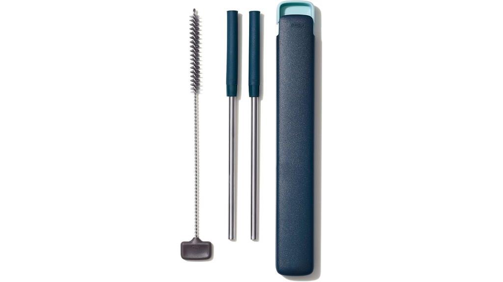reusable extendable straw set