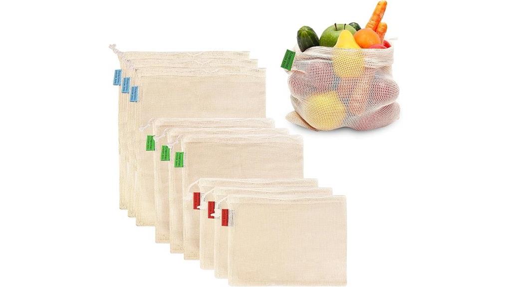 reusable grocery produce bags