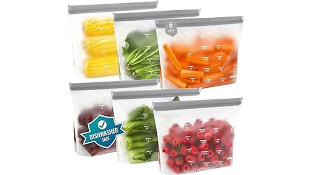 reusable silicone storage bags